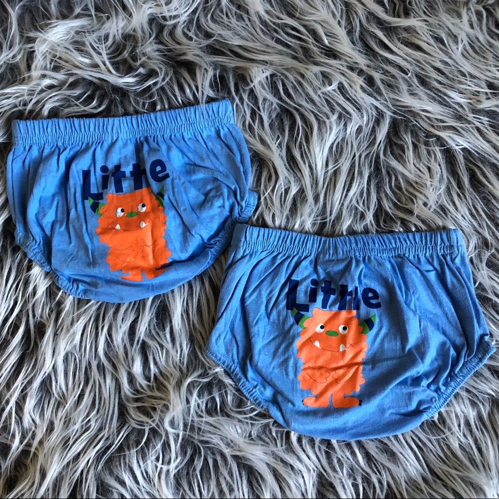 NWOT “Little Monster” 0-6 Months Infant Bloomers
